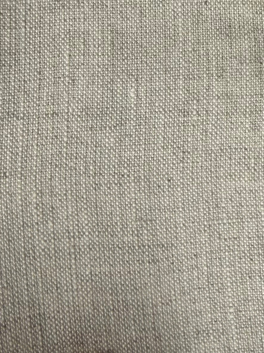 Detail of stone linen origami bag small handmade in linen fabric